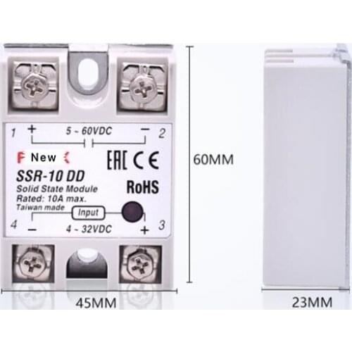 100% Original Authentic Taiwans DC to DC solid state relay SSR-10DD