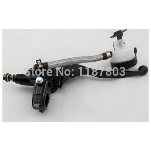 1x Adjustable Universal Motorcycle Brake Lever Master Cylinder 22mm 7/8" Handlebar Chopper Cruiser Touring Atv Scooter Offroad