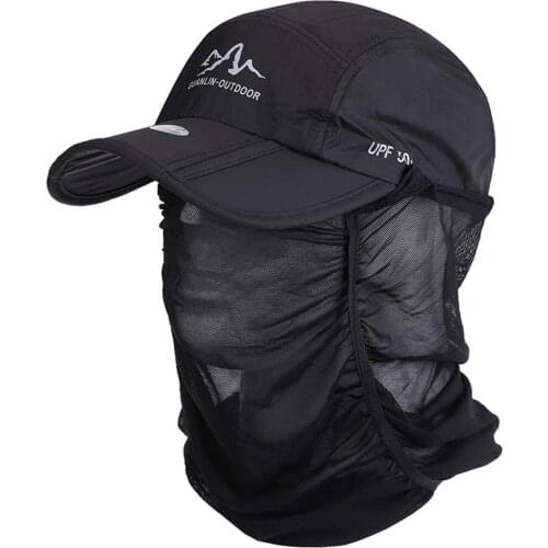 2021 Quick-drying Collapsible Baseball Hat Fashion Unisex Sunscreen Baseball Cap Casual Golf Travel Sports Outdoor Fishing Caps