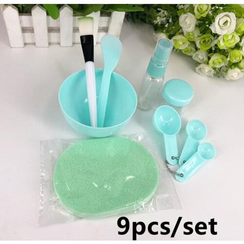 9pcs/set Women Face Mask Mixing Bowl Set Girls Facial Skin Care Mask Mixing Tools Kit Beauty Supplies
