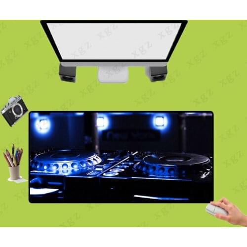 XGZ Large Mouse Pad HD Wallpaper DJ Keyboard Audio Pattern Computer Notebook Office Keyboard Game Accessories Mouse Pad XXL