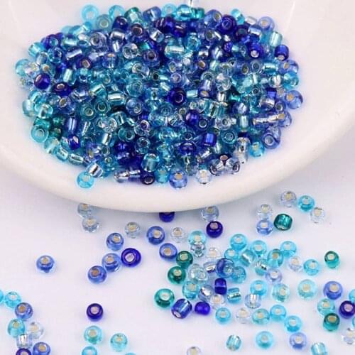 1.5/2/3/4mm Czech Glass Seed Beads Transparent Round Big Hole Beads For Jewelry Making DIY Bracelet Earring Necklace Accessories