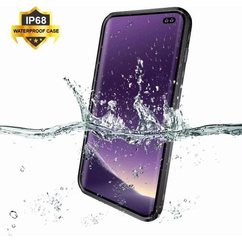 Ip68 Waterproof Phone Case For Samsung Galaxy S10 Plus Luxury Full Shockproof Protection Transparent Armor Back Cover For S10