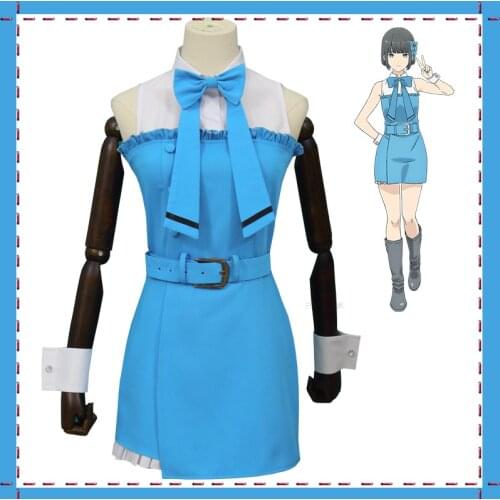 If My Favorite Pop Idol Made It To The Budokan I Would Die Ichii Maina Dress Uniform Outfit Anime Cosplay Costumes Custom Made