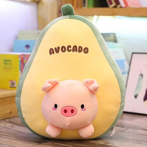 Fruit Series Strawberry Avocado Turnip Pineapple Soft Plush Doll Toy Room Sofa Pillow Cushion Baby Girl Birthday Gift Room Decor