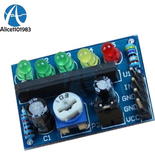 Audio Level Indicator Power Level Indicator Level Indicating Module KA2284 3.5V-12V Control Controller AC DC Pcb Board