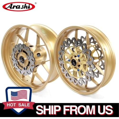 Arashi Wheel Rim Set CBR1000RR 2006 - 2016 Wheel Rim Front Rear Rims For Honda CBR 1000 RR 1000RR 2012 Front Rear Brake Disc