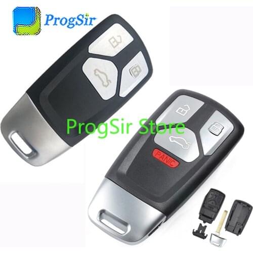 3button 4 Button Remote Key Shell Carcasa For Audi MLB System TT A4 A5 S4 S5 Q7 SQ7 after 2017