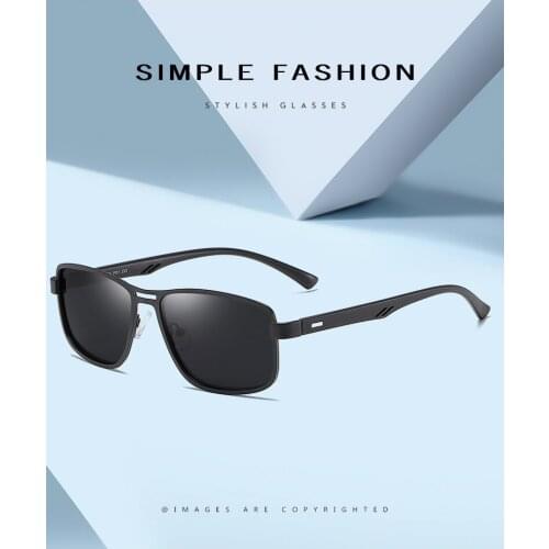 Fashionable TR With Metal Pilot Style Sunglasses Polarized Eyeglasses UV400 For Adult