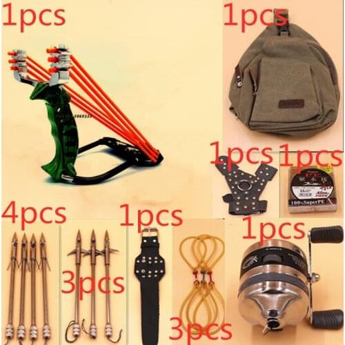 Powerful Slingshot Fishing Hunting Set Pro Fish Shooting Arrow Catapult Outdoor Launcher or Outdoor Fishing Hunting Accurate