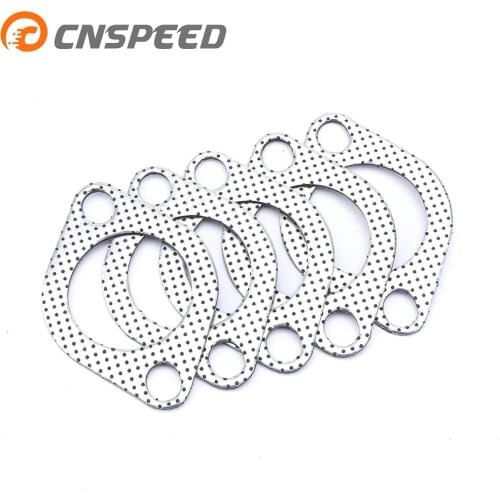 CNSPEED 2.25 inch 56mm Aluminum Car EngineDownpipe Flange Universal Exhaust Pipe Gasket with two holes 5pcs/LotYC101291