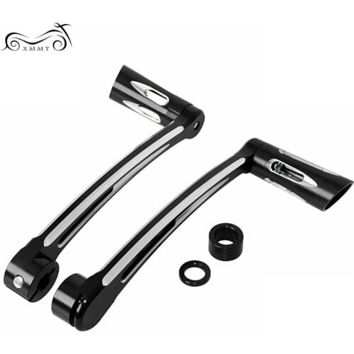 Black Motorcycle Gear Lever Heel Toe Shift Kit Lever With Shifter Peg For Harley Touring Electra Glide FLT FLH
