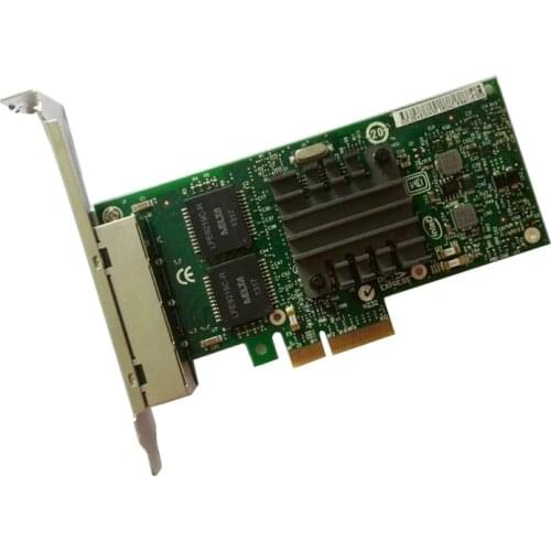 I350-T4 I350 10/100/1000M 4-Port RJ45 PCI Express Ethernet Server Adapter NIC free shipping via DHL