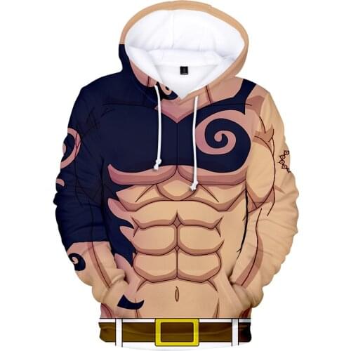 Funny 3D printed Cosplay The Seven Deadly Sins Comic Character Hoodies Men Women Sweatshirts Autumn Hoodie boys girls pullover