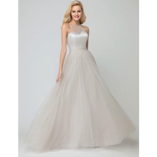 Prom Sage bridesmaid dresses new tulle sexy V neck A Line bohemian style wedding guest dress Floor-Length vestido madrinha