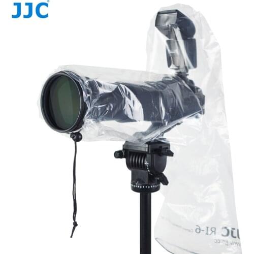 JJC 2PCS Waterproof Raincoat Rain Cover Case Bag Protector for Canon EF 24-70mm 1:2.8L USM Nikon SIGMA TAMRON DSLR Cameras