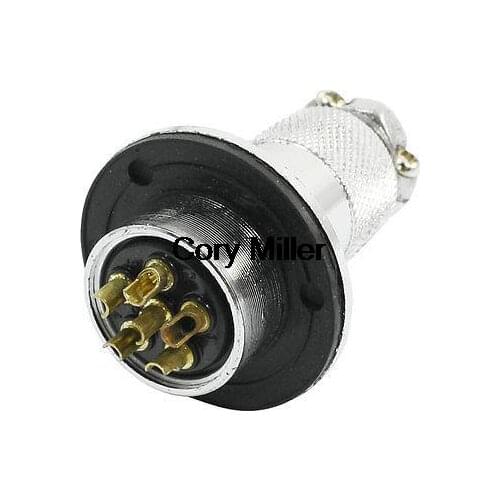 Waterproof Metal Aviation Circular Adapter Connector 6 Pin P25-6 Core