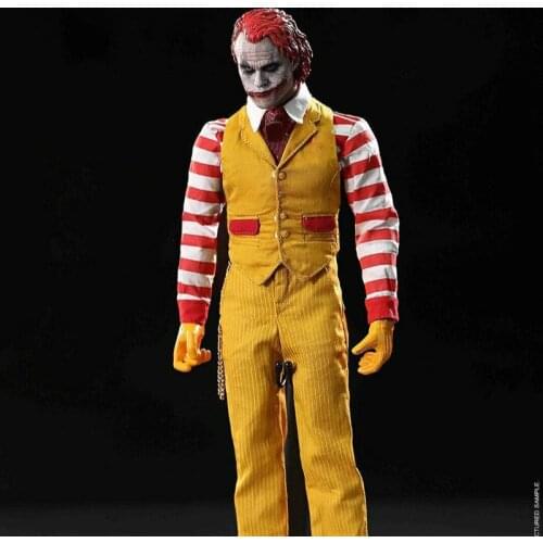 1/6 Uncle Joker Burger Man Vers Heath Ledger Figure Model MTOYS MS018 12'' Male Soldier Action Body Full Set Toys for Collection