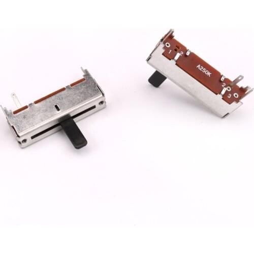 1PC Metal A250K KΩ Slide Potentiometer Pot Guitars DIY Parts