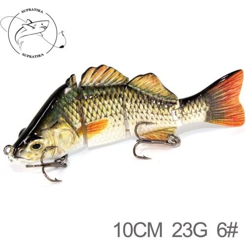 1Pcs Sinking Crankbait Multi Jointed Fishing Lure Swimbait 10cm/23g Artificial sea Fishing 4 Segment Wobbler Swim Bait