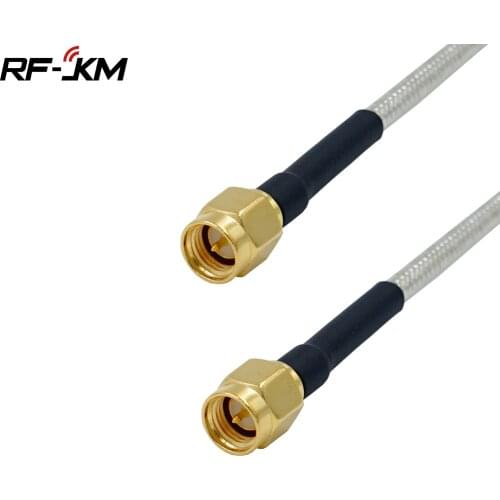 1Pcs Semi Rigid RG402 0.141" Silver Cable SMA Male Jack to SMA Male Plug RF Coaxial Extension Jumper Pigtail Wire