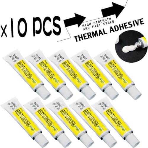 10PCS 5g Thermal Grease Paste Conductive Heatsink Plaster Adhesive Glue For Chip VGA RAM LED IC Cooler Radiator Cooling