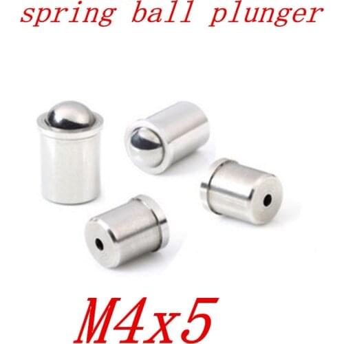 20PCS M4*5 Stainless steel ball spring plunger
