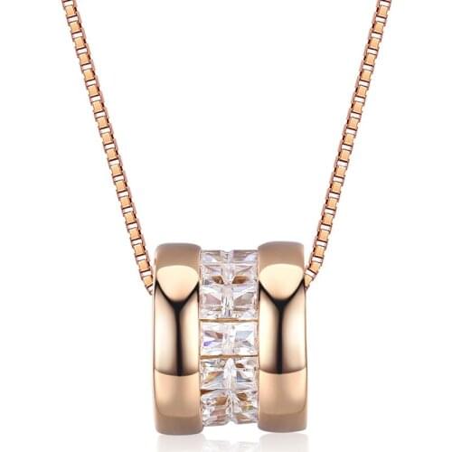 2021 New Original Crystal from Austrian 2 Colors New stylish simple necklace Fine Jewelry For Women Party