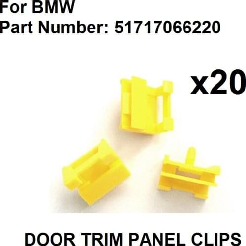 20x Side Skirt Sill Rocker Panel Trim Clips For BMW E92 E93 E60 E61 E63 E64,OE#51717066220