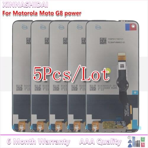 5 Pcs 5Pcs For Motorola Moto G8 PLAY XT2015 G8 PLUS XT2045 LCD Display Touch Screen Digitizer Replacement For moto G8 POWER