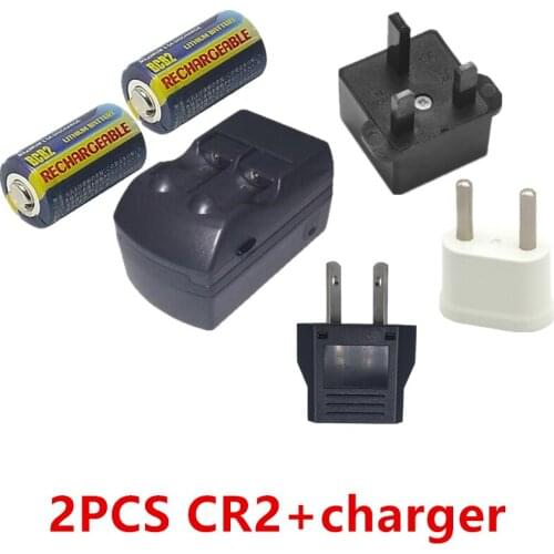 Digital camera battery CR2 battery DL2A EL2A 3V 3V CR-2 rechargeable lithium battery and charger
