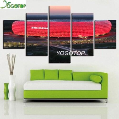 DIY Diamond Painting Bayern Munich Allianz Arena Group Full mosaic Diamant Embroidery Handcraft Kit 5 Piece Wall art ML1069