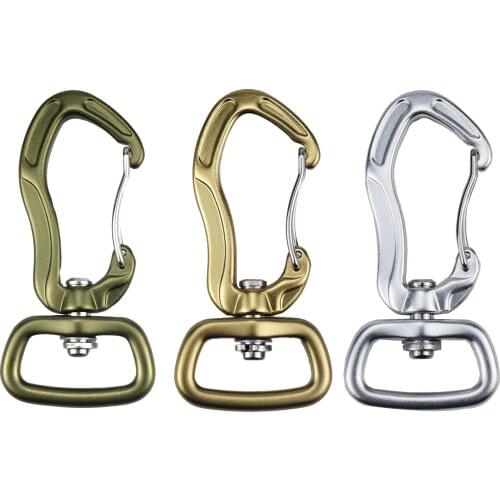 Aluminum Swivel Eye Snap Hook, 360° Rotatable Keychain Swivel Hammock Clip Hook for Dog Leashes, Boat Anchor Ropes Pet Chains