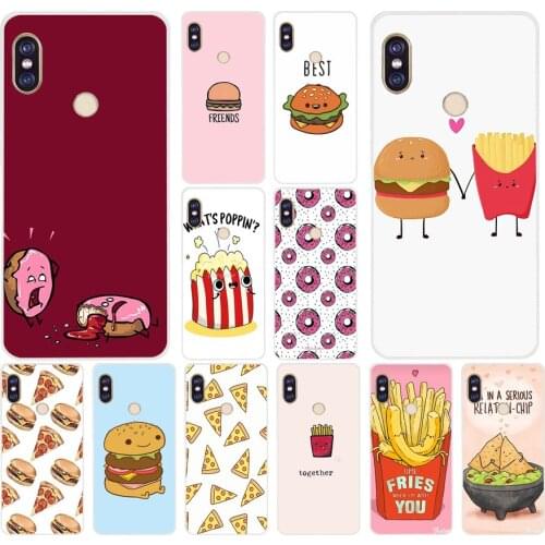 14AS BFF Best Friends Fries burger Soft Silicone Tpu Cover phone Case for Xiaomi Redmi 5A 5 Plus 7 Note 5 5A 7 7A Pro