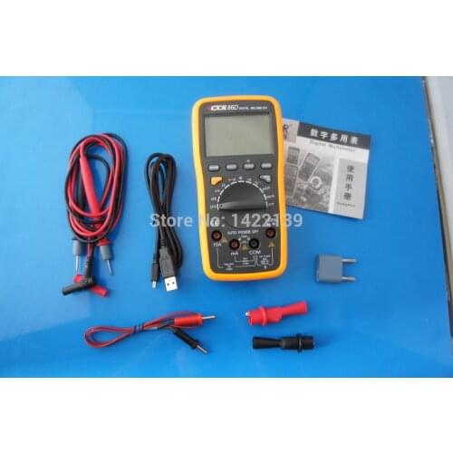VICTOR 86D LCD Digital Multimeter Auto range Voltmeter Resistance Capacitance Tester Meter AC DC with USB interface