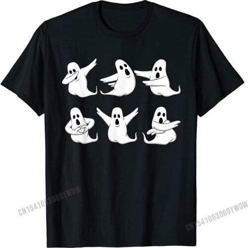 Dancing Ghosts Dance Challenge Boys Women Halloween T-Shirt Camisas Men Hip Hop T Shirts For Men Cotton T Shirt Cosie Fitted