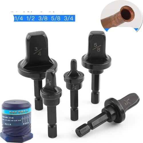 Electric copper tube expander head,air conditioner refrigerator repair tool, copper tube welding and flaring tool