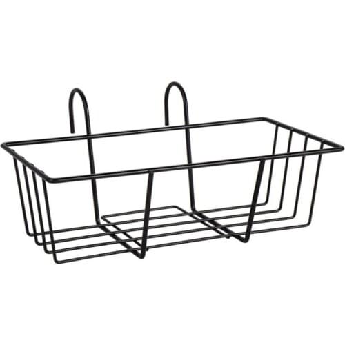 HOT Hanging Baskets Shelf Hanging Railing Planter the Rail Fence Pots Stand Railing Planter Baskets for Balcony Porch Fence