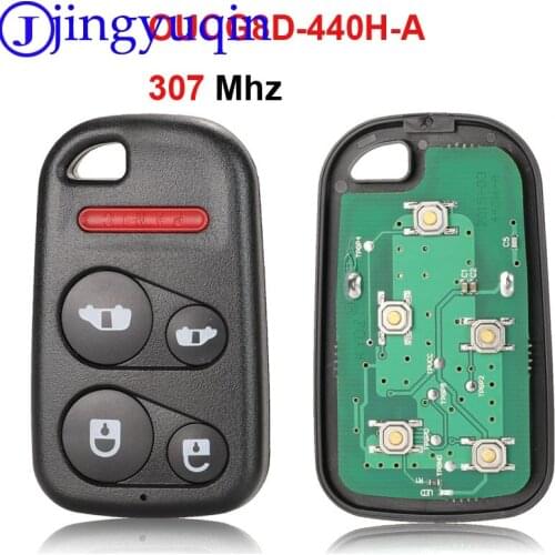 Jingyuqin Remote key Fob For Honda OUCG8D-440H-A 307Mhz For Honda Odyssey 2001 2002 2003 2004 Original remote control key
