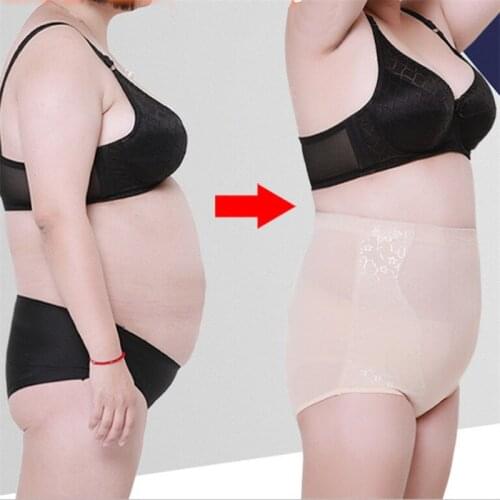 Plus Size Women Body Shaper Control Slim Underwear Tummy Corset High Waist Shapewear Panty Underwear Postpartum Repair Hip 3-5XL
