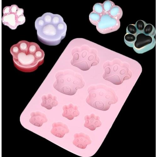 Cat paw shape Silicone Molds UV Epoxy Resin Mould For Handmade Cat paw Pendants DIY Decoration For Jewelry Making Supplies