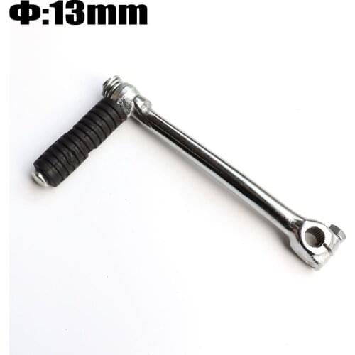 13mm Kick Start Arm lever Pedal For Chinese 50cc 70cc 90cc 110cc 125cc Pit Dirt Motor Bikes Engine Silver Brand new Aluminum