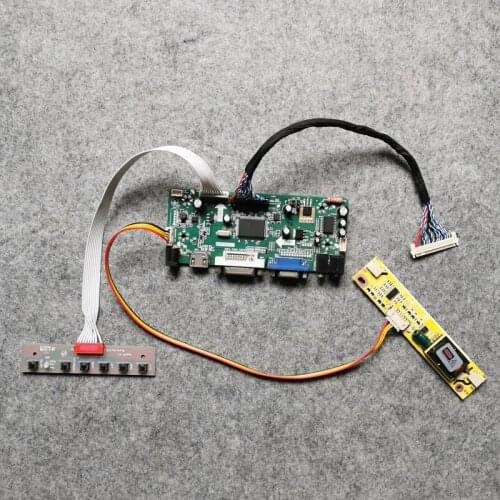 LCD display controller board DIY kit 2-CCFL LVDS 30Pin For LTM190BT03/LTN170X3/TM190MCS01 screen VGA DVI M.NT68676 1440*900
