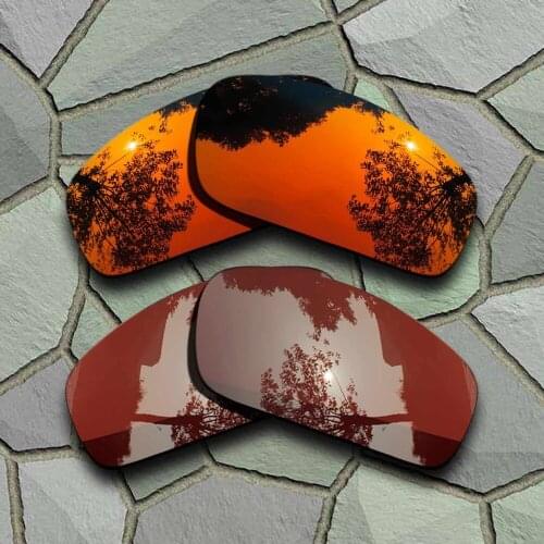 Red Orange&Bronze Brown Sunglasses Polarized Replacement Lenses for Oakley Monster Pup