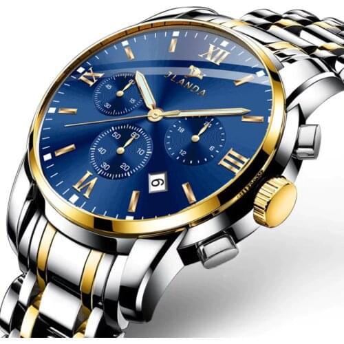 Casual Men Sports Watch Top Brand Luxury Military Stainless Steel Wrist Watches Mens Clock Fashion Chronograph Wristwatch