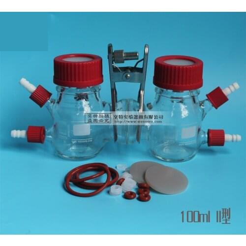 MFC Reactor H Type Microbial Fuel Cell Chemical Cell Box 100ml Type II