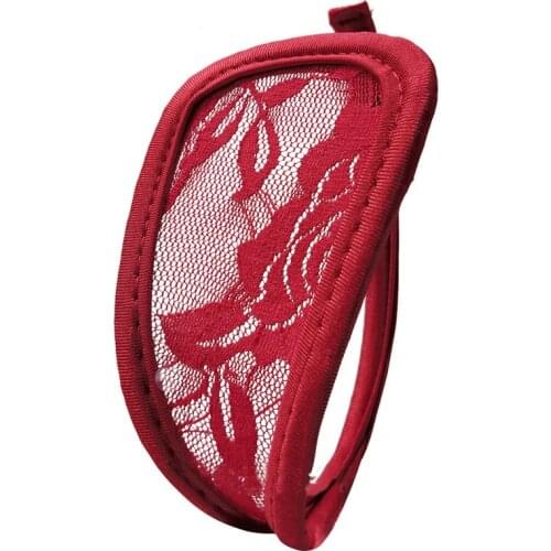 Sexy Womens Flower Lace Crocet C String Thongs Transparent Erotic Panties Invisible Floral Lingerie Underwear Breif Panties