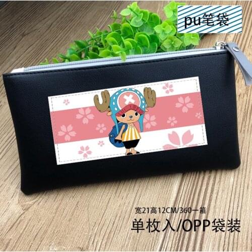 One Piece Anime Pencil Bag Tony Tony Chopper Stationery Bag Luffy Long Purse for Men Women
