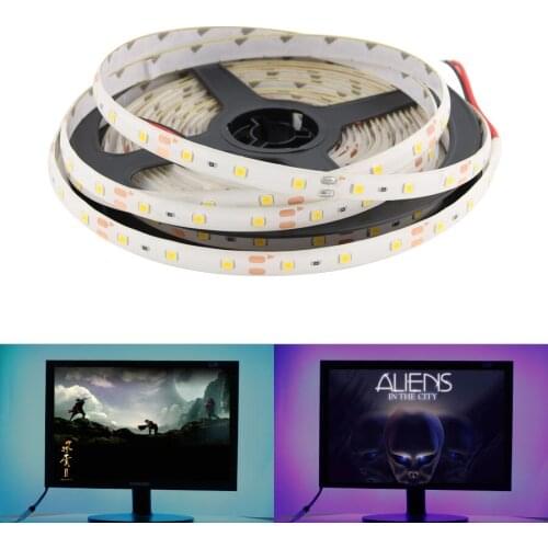 AC DC 12V Led Strip Light RGB SMD 2835 60Led/m Waterproof RGB Led Strip Light Neon TV Backlight LedStrip Decoration for Room