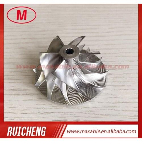 TF035 13T 38.35/51.00mm 6+6 blades 49377-00018 turbocharger billet/milling/aluminum 2618 compressor wheel for 49135-05671/320D